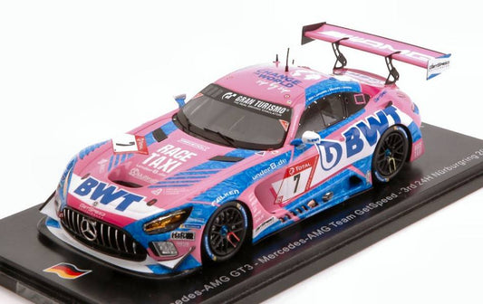 MODELLINO IN SCALA COMPATIBILE CON MERCEDES GT3 N.7 3rd NURBURGRING 2021 GOTZ-JUNCADELLA-MARCIELLO 1:43 SPARK MODEL SG752