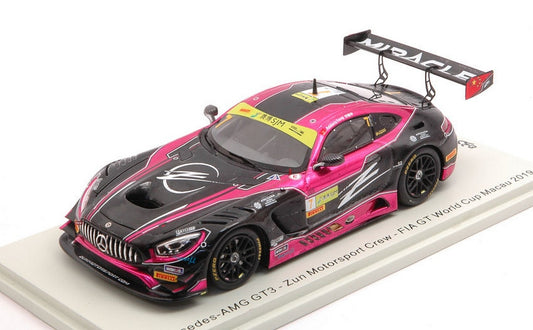 MODELE REDUIT COMPATIBLE AVEC MERCEDES GT3 N.7 FIA GT WORLD CUP MACAO 2019 A.FONG 1:43 SPARK MODEL SA225