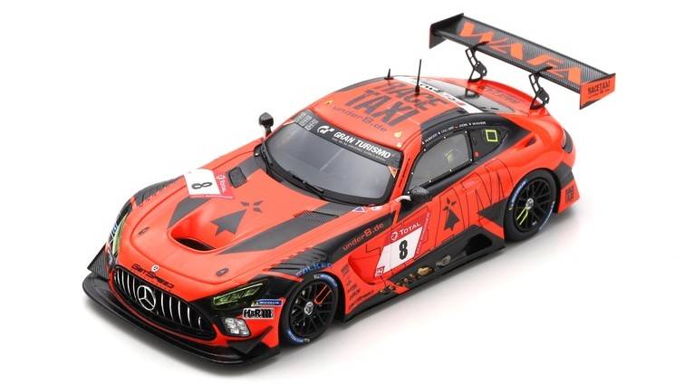 MODELE REDUIT COMPATIBLE AVEC MERCEDES GT3 N.8 24 H NURBURGRING 2020 PERRODO-COLLARD-JONS-VAXIVIERE 1:43 SPARK MODEL SG712