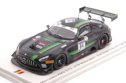 MODELLINO IN SCALA COMPATIBILE CON MERCEDES GT3 N.84 2nd SILVER CUP 24 H SPA 2020 DONTJE-WARD-ELLIS 1:43 SPARK MODEL SB385