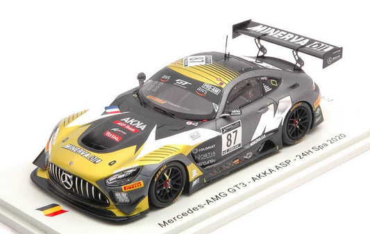 MODELLINO IN SCALA COMPATIBILE CON MERCEDES GT3 N.87 24 H SPA 2020 BARTHEZ-PLA-DROUET-BEAUBELIQUE 1:43 SPARK MODEL SB399