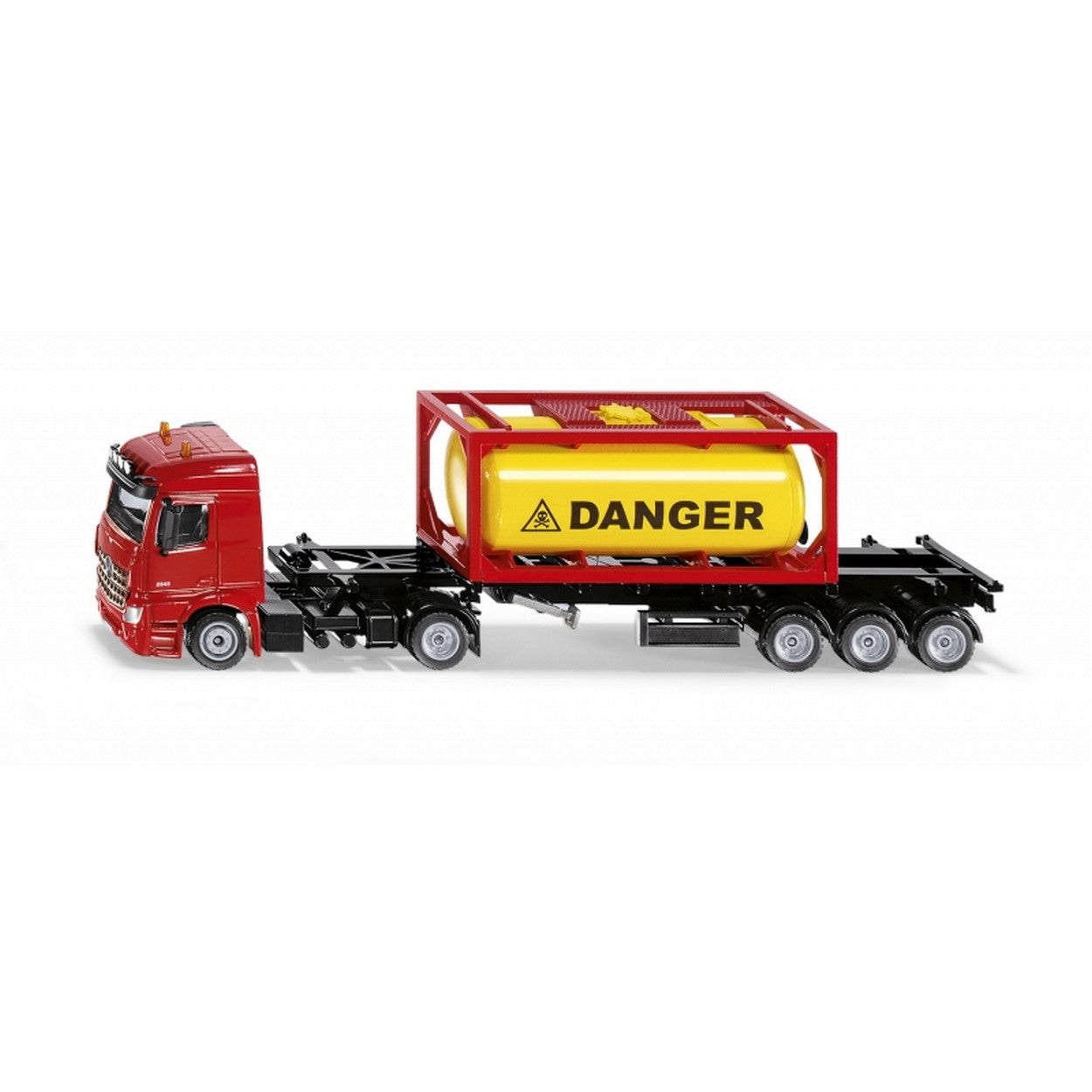 SCALE MODEL COMPATIBLE WITH MERCEDES LKW WITH "DANGER" TANK 1:50 SIKU SK3922