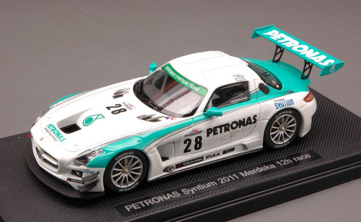 SCALE MODEL COMPATIBLE WITH MERCEDES SLS GT3 N.28 MERDEKA 2012 MOH-KATAOKA-LESTER-RITCHIE 1:43 EBBRO EB44841