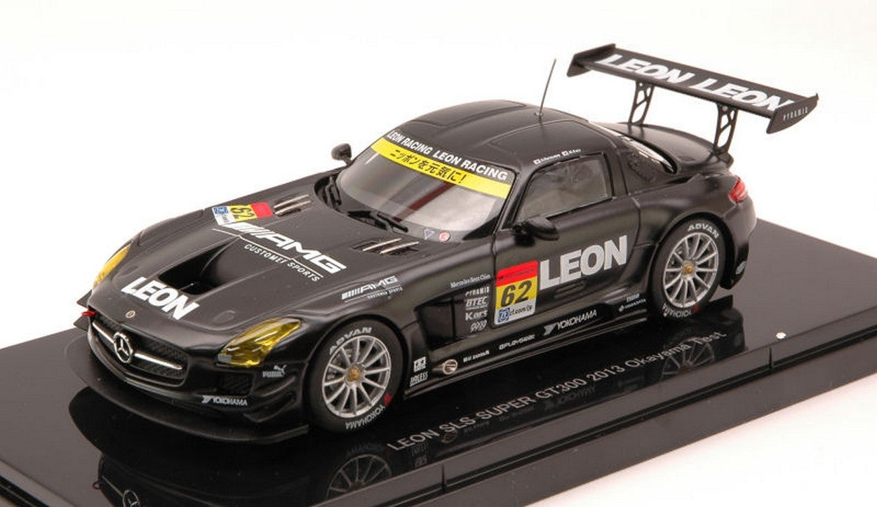 SCALE MODEL COMPATIBLE WITH MERCEDES SLS N.62 OKAYAMA TEST SGT300 2013 H.KUROSAWA-M.KATO 1:43 EBBRO EB44944