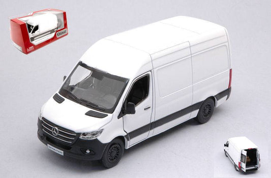 MODELLINO IN SCALA COMPATIBILE CON MERCEDES SPRINTER 2020 WHITE BOX cm 12 KINSMART KT5426WW