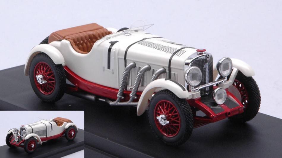 MODELLINO IN SCALA COMPATIBILE CON MERCEDES SSK N.1 2nd LM 1931 IVANOWSKI-STOFFEL 1:43 RIO RI4534-2