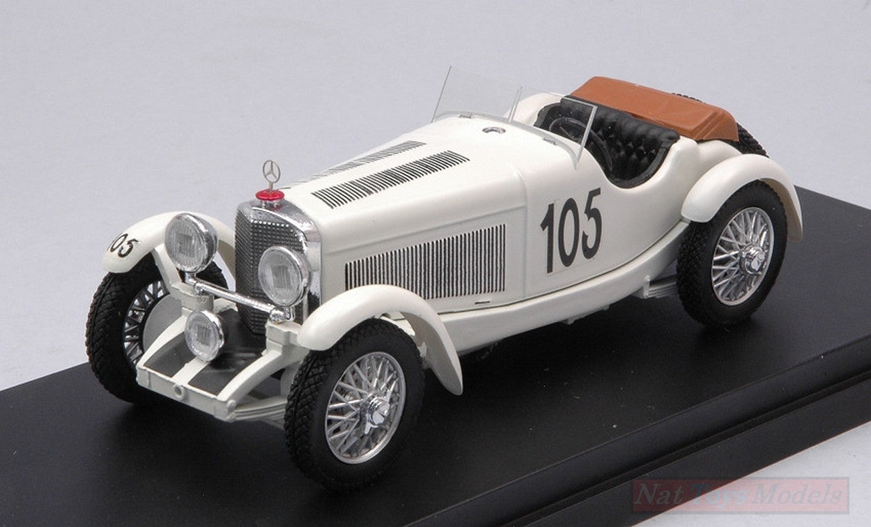 SCALE MODEL COMPATIBLE WITH MERCEDES SSK N.105 MILLE MIGLIA 1931 MAINO-STRAZZA 1:43 RIO RI4624