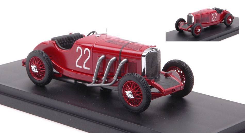 MODELLINO IN SCALA COMPATIBILE CON MERCEDES SSK N.22 G.P.ITALIA MONZA 1931 IVANOWSKI-STOFFEL 1:43 RIO RI4671