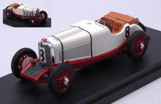 MODELLINO IN SCALA COMPATIBILE CON MERCEDES SSK N.8 BELGIAN SPA FRANCORCHAMPS 1931 IVANOWSKI-STOFFEL 1:43 RIO RI4673