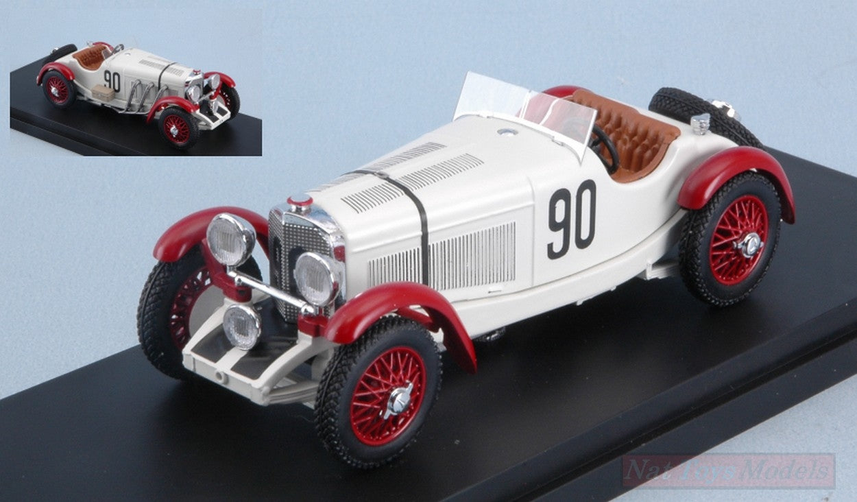 MODELLINO IN SCALA COMPATIBILE CON MERCEDES SSK N.90 DNF MM 1932 BROSCHEK-SEBASTIAN 1:43 RIO RI4597