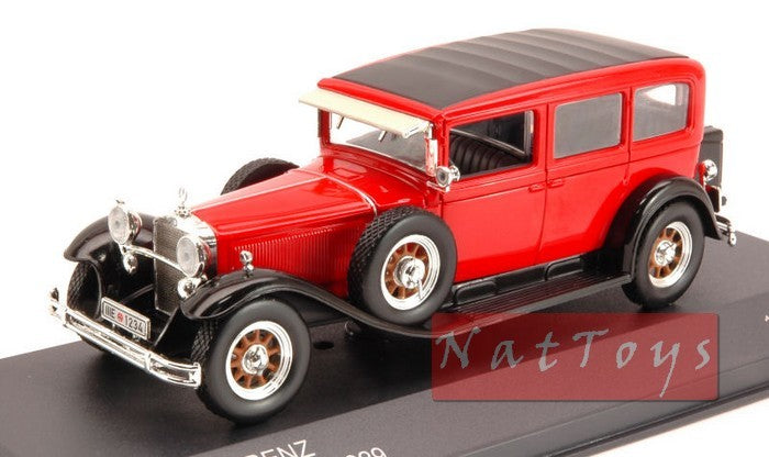 modellino IN SCALA COMPATIBILE CON Mercedes TYPE NURBURG 460 N (W08) 1929 RED/BLACK 1:43 Whitebox WB014