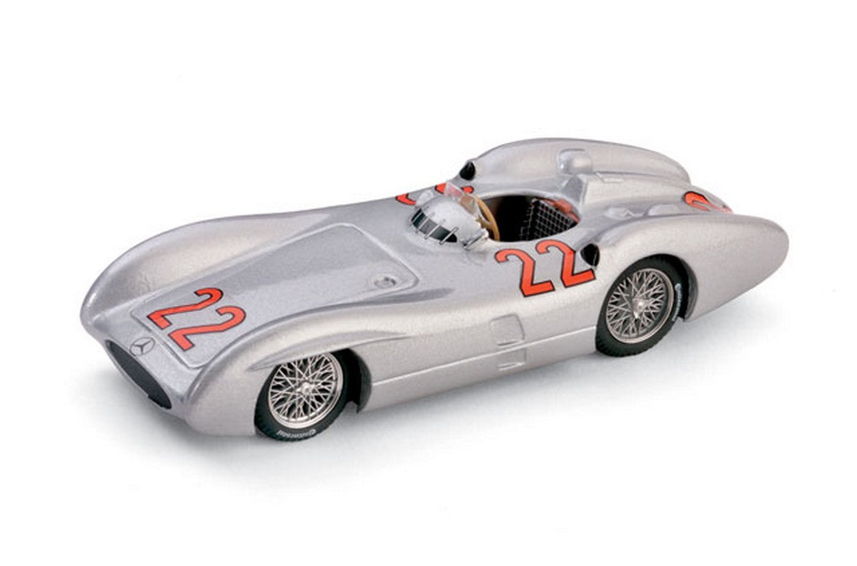 MODELLINO IN SCALA COMPATIBILE CON MERCEDES W 196 H.HERRMANN 1954 N.22 RETIRED (FASTEST LAP) FRANCE GP 1:43 BRUMM BM0280C