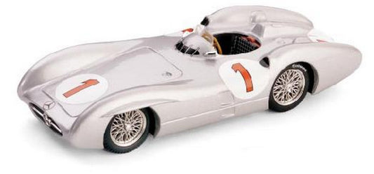 MODELLINO IN SCALA COMPATIBILE CON MERCEDES W 196 J.M.FANGIO 1954 N.1 4th GR.BRITAIN GP WORLD CHAMPION 1:43 BRUMM BM0325