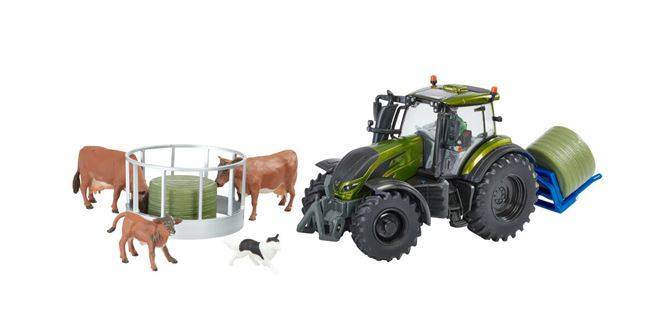 MODELLINO IN SCALA COMPATIBILE CON METALLIC OLIVE GREEN VALTRA PLAYSET 1:32 BRITAINS LC43323