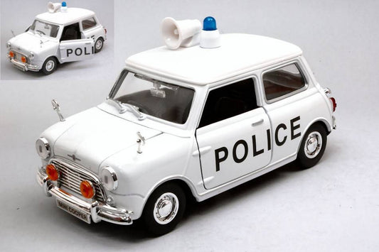 MODELE REDUIT COMPATIBLE AVEC MINI COOPER CLASSIC UK POLICE 1:18 MOTORMAX MTM79742