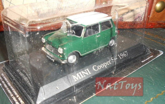 publishing model Mini Cooper S 1967 RBA Auto Unforgettable Unforgettable Car DIE CAST 1:43