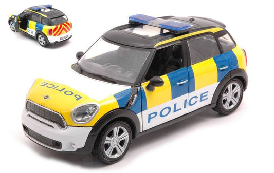 SCALE MODEL COMPATIBLE WITH MINI COOPER S COUNTRYMAN UK POLICE 1:24 MOTORMAX MTM79751