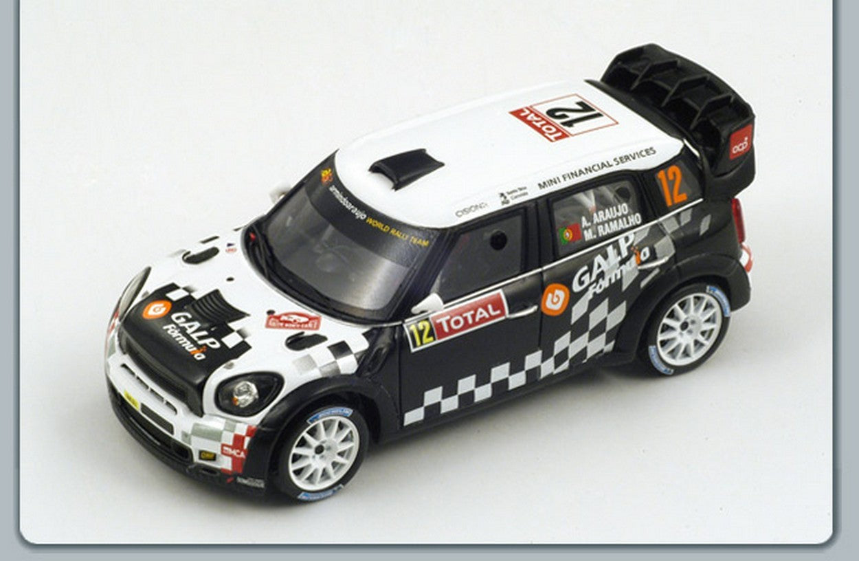 MODELLINO IN SCALA COMPATIBILE CON MINI JOHN COOPER WORKS N.12 10th MONTE CARLO 2012 ARAUJO-RAMALHO 1:43 SPARK MODEL S3351