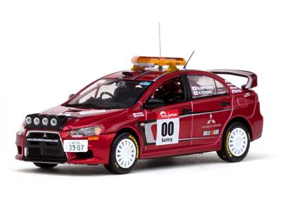 MODELLINO IN SCALA COMPATIBILE CON MITSUBISHI LANCER EVO X N.00 JAPAN RALLY 2010 MYOSHI-ICHINO 1:43 VITESSE VE43440