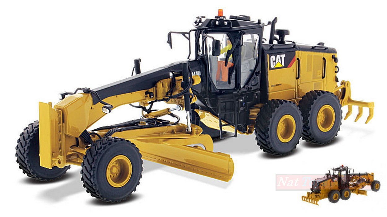 MODELLINO IN SCALA COMPATIBILE CON MOTOR GRADER CAT 14M3 1:50 DIECAST MASTER DM85545