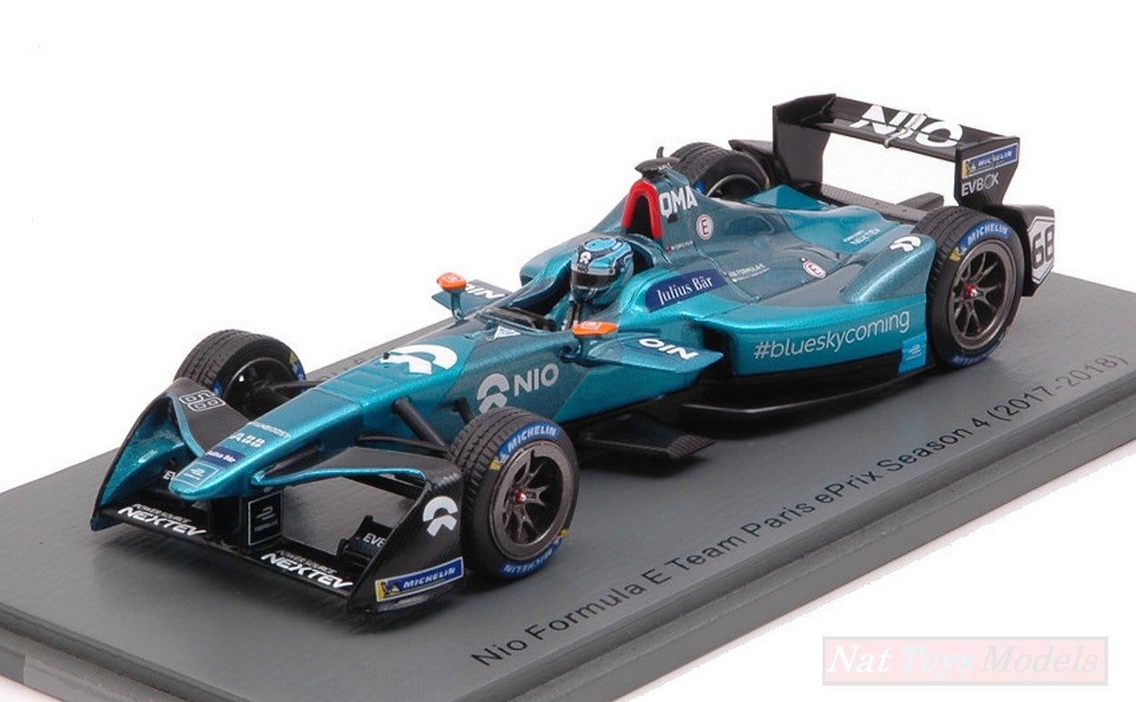 SCALE MODEL COMPATIBLE WITH NIO N.68 PARIS FORMULA E (2017-2018) MA QING HUA 1:43 SPARK MODEL S5943