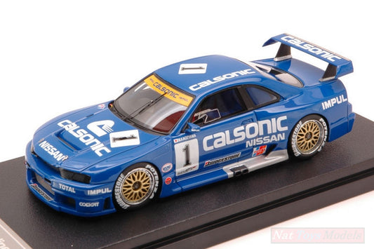 MODÈLE RÉDUIT COMPATIBLE AVEC NISSAN CALSONIC R32 GTR N.1 FUJI JGTC 1995 M.KAGEYAMA EBBRO x HPI 1:43 EBBRO EB44766