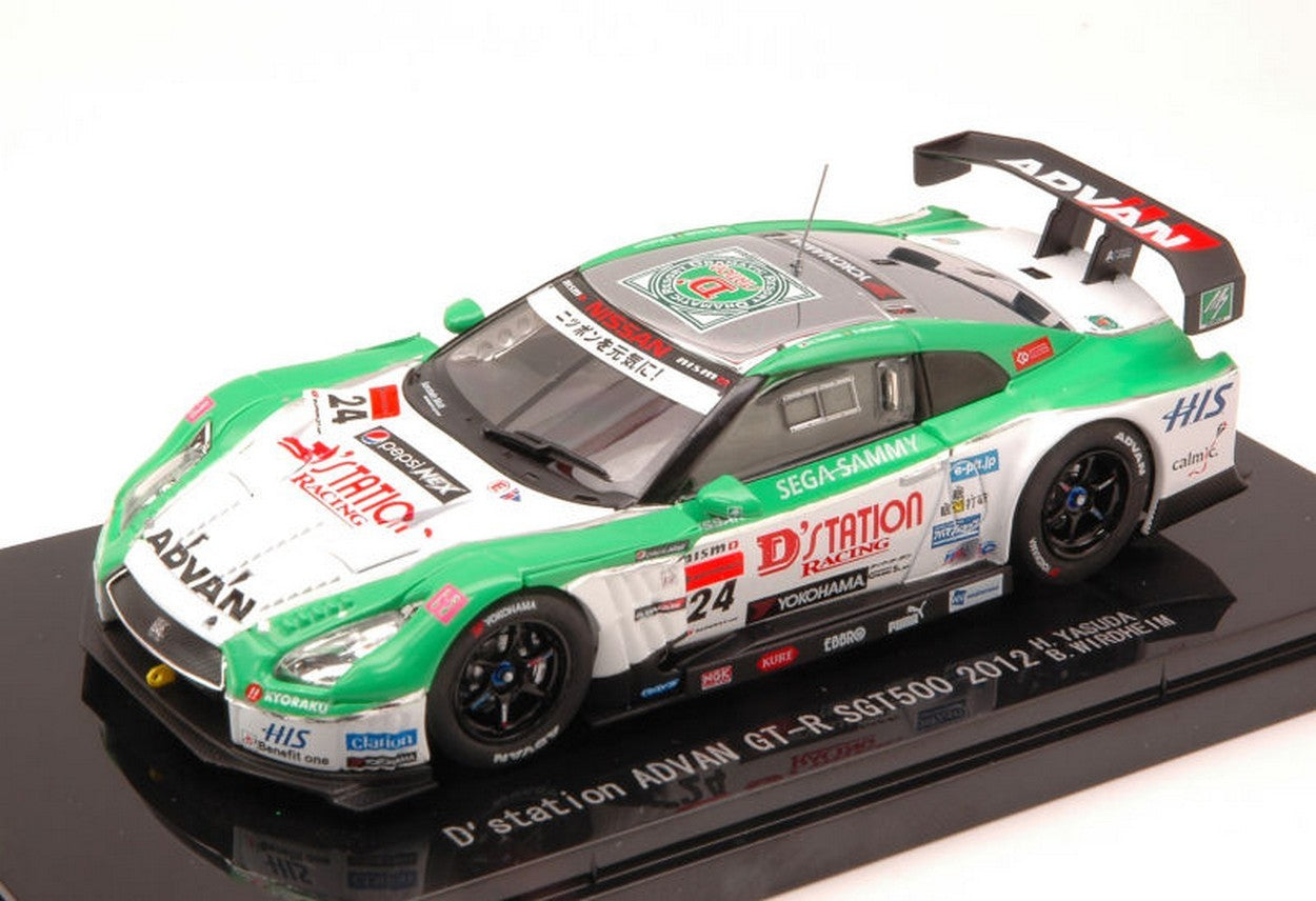 SCALE MODEL COMPATIBLE WITH NISSAN GT-R ADVAN N.24 SGT500 2012 YASUDA-WIRDHEIM 1:43 EBBRO EB44734