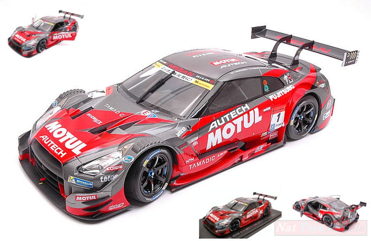 MODELLINO IN SCALA COMPATIBILE CON NISSAN GT-R N.1 WINNER FUJI GT500 2016 T.MATSUDA-R.QUINTARELLI 1:18 EBBRO EB81071