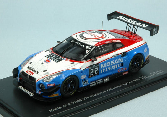 SCALE MODEL COMPATIBLE WITH NISSAN GT-R N.22 BLANCPAIN ENDURANCE 2015 PLA-STRAUSS-PALETOU 1:43 EBBRO EB45482