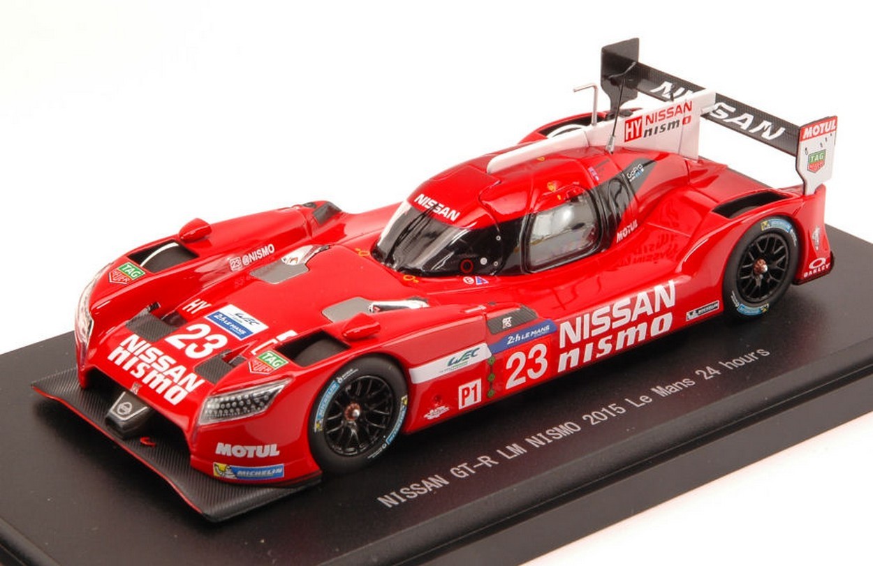 SCALE MODEL COMPATIBLE WITH NISSAN GT-R N.23 DNF LM 2015 PLA-MARDENBOROUGH-CHILTON 1:43 EBBRO EB45256