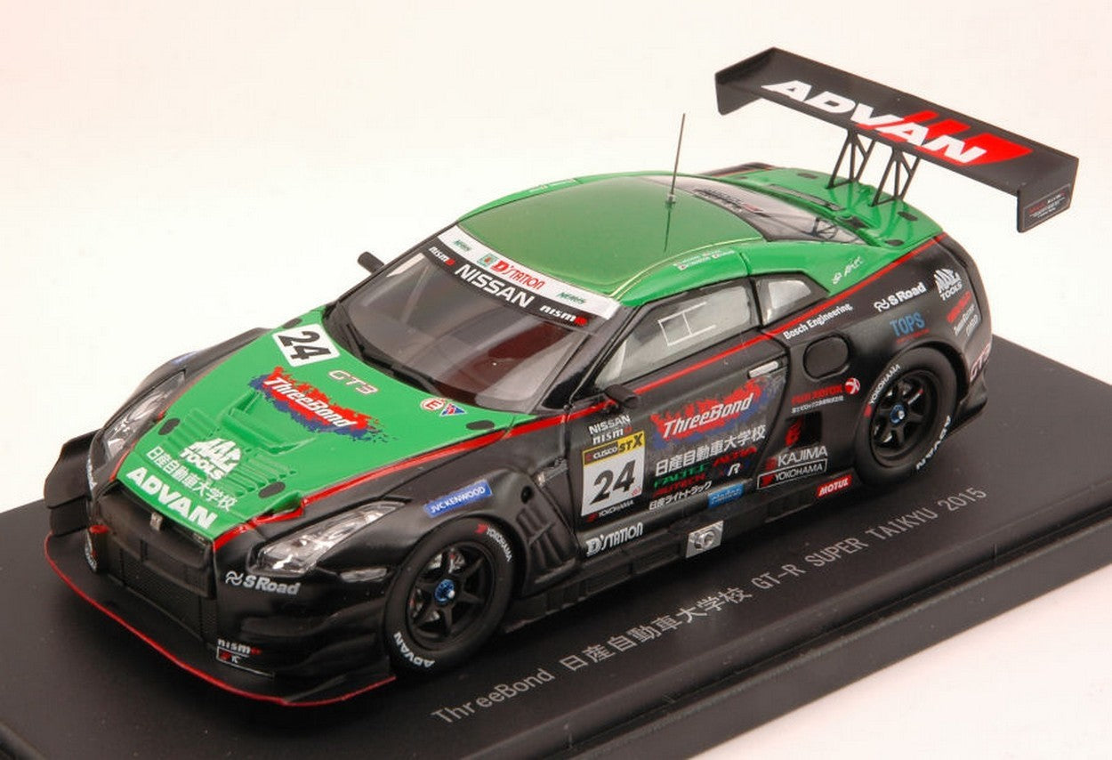 SCALE MODEL COMPATIBLE WITH NISSAN GT-R N.24 2nd SUPER TAIKYU 2015 HOSHINO-FUJII-TAKAB.-SASAKI 1:43 EBBRO EB45315