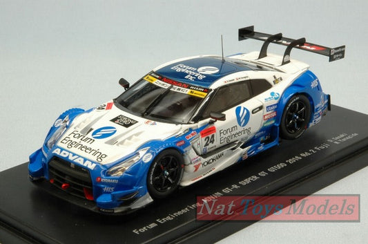 SCALE MODEL COMPATIBLE WITH NISSAN GT-R N.24 9th FUJI SUPER GT500 2016 D.SASAKI-M.YANAGIDA 1:43 EBBRO EB45400