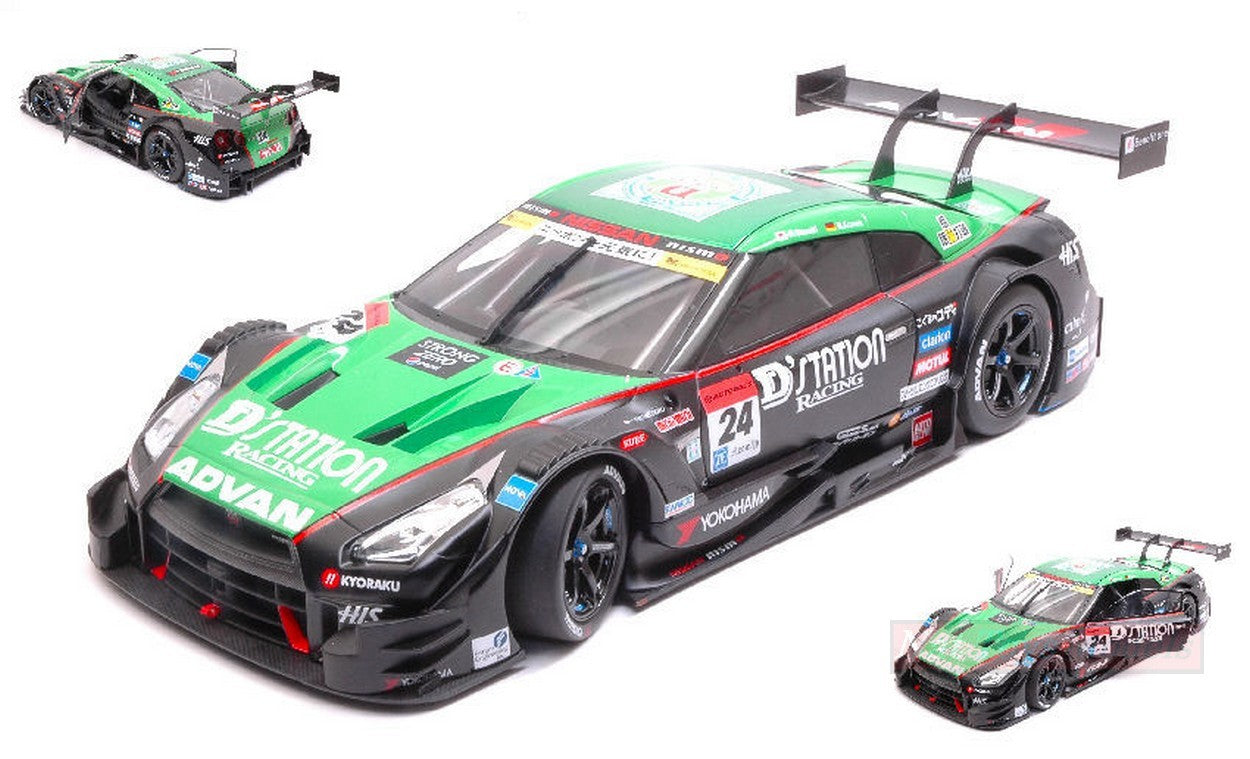 SCALE MODEL COMPATIBLE WITH NISSAN GT-R N.24 WINNER FUJI SUPER GT500 2015 D.SASAKI-M.KRUMM 1:18 EBBRO EB81040