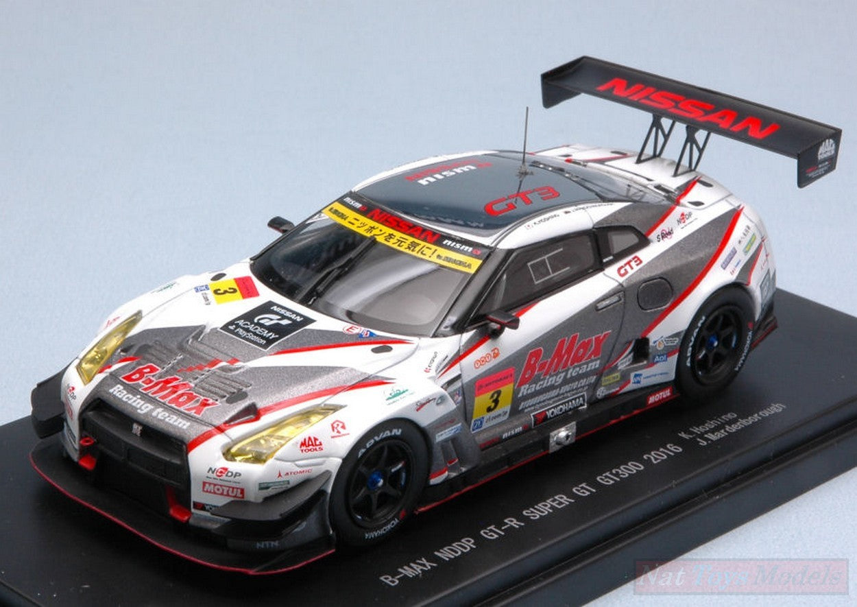 SCALE MODEL COMPATIBLE WITH NISSAN GT-R N.3 4th SUPER GT300 2016 K.HOSHINO-J.MARDENBOROUGH 1:43 EBBRO EB45401