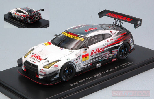 MODELLINO IN SCALA COMPATIBILE CON NISSAN GT-R N.3 6th FUJI SUPER GT300 2017 K.HOSHINO-B.TAKABOSHI 1:43 EBBRO EB45525