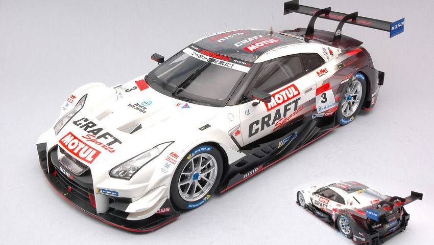 MODELLINO IN SCALA COMPATIBILE CON NISSAN GT-R N.3 SUPER GT500 2018 S.MOTOYAMA-K.CHIYO 1:18 EBBRO EB81127