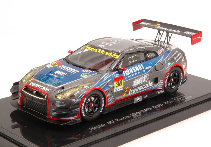 SCALE MODEL COMPATIBLE WITH NISSAN GT-R N.30 SUPER GT300 2013 IWASAKI-SUSHKO-KOBAYASHI 1:43 EBBRO EB44985