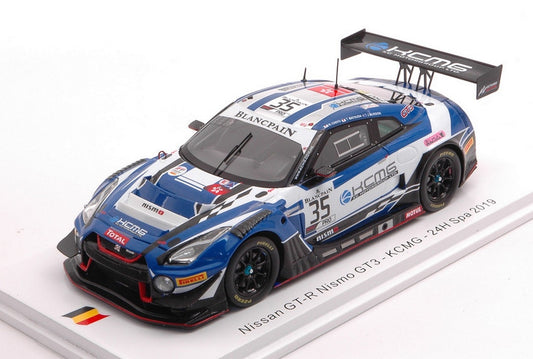 SCALE MODEL COMPATIBLE WITH NISSAN GT-R N.35 24 H SPA 2019 CHIYO-MATSUDA-BOURDON 1:43 SPARK MODEL SB270