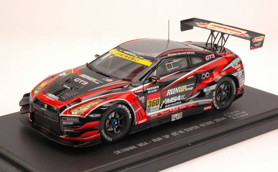 MODELLINO IN SCALA COMPATIBILE CON NISSAN GT-R N.360 NC SUPER GT300 2014 TANAKA-YOSHIDA-FUJIDA 1:43 EBBRO EB45086