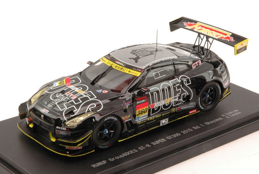 SCALE MODEL COMPATIBLE WITH NISSAN GT-R N.360 OKAYAMA SUPER GT300 2015 H.YOSHIDA-A.TANAKA 1:43 EBBRO EB45293