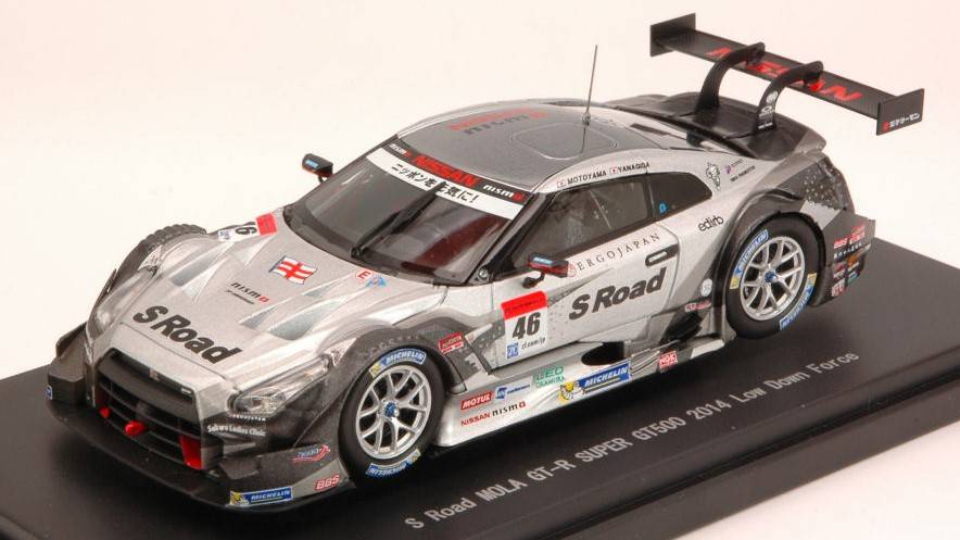 MODÈLE RÉDUIT COMPATIBLE AVEC NISSAN GT-R N.46 11ème SUPER GT500 2014 S.MOTOYAMA-M.YANAGIDA 1:43 EBBRO EB45102