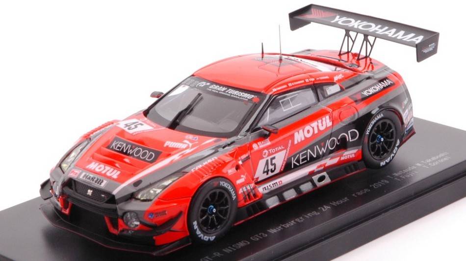 MODÈLE RÉDUIT COMPATIBLE AVEC NISSAN GT-R NISMO GT3 N.45 24 H NURBURGRING 2019 MATSUDA-FUJII-CORONEL-T EBBRO EB45745