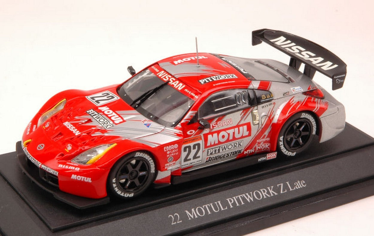 SCALE MODEL COMPATIBLE WITH NISSAN MOTUL PITWORK Z N.22 GT 2004 KAQEYAMA-KRUMM 1:43 EBBRO EB43669