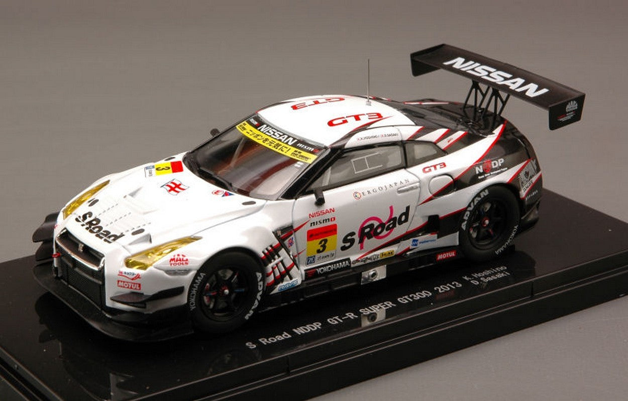 SCALE MODEL COMPATIBLE WITH NISSAN R35 GT-R N.3 17th SGT300 2013 K.HOSHINO-D.SASAKI 1:43 EBBRO EB44926