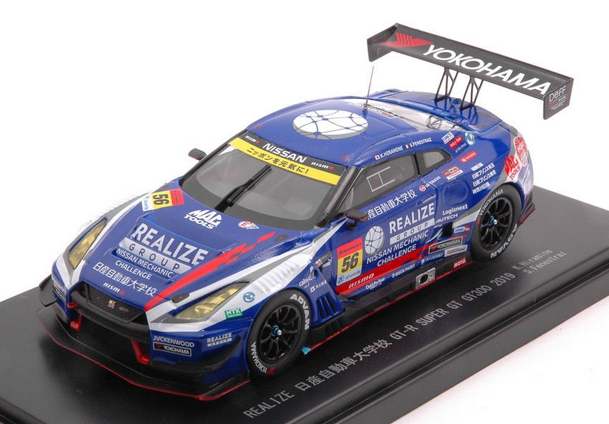 SCALE MODEL COMPATIBLE WITH NISSAN REALIZE GT-R N.56 SUPER GT300 2019 K.HIRAMINE-S.FENESTRAZ 1:43 EBBRO EB45733