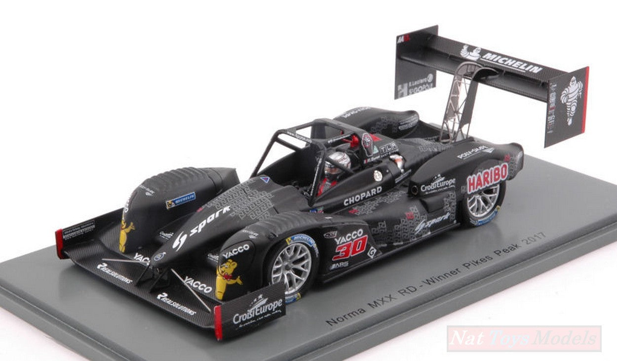 MODELLINO IN SCALA COMPATIBILE CON NORMA MXX RD N.30 WINNER PIKES PEAK HILL CLIMB 2017 R.DUMAS 1:43 SPARK MODEL S43PP17