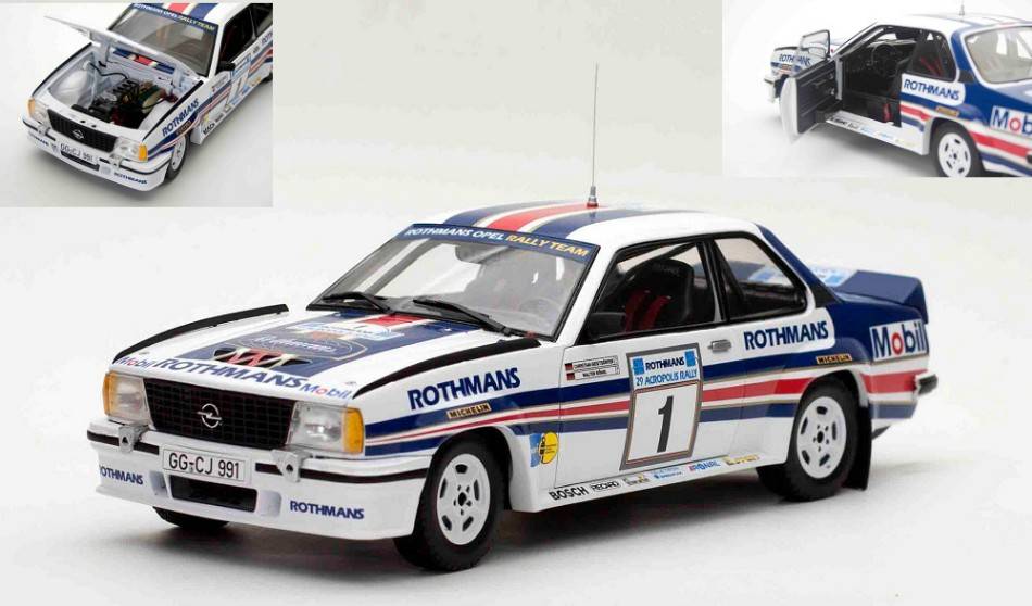 MODELLINO IN SCALA COMPATIBILE CON OPEL ASCONA 400 N.1 RALLY ACROPOLIS 1982 ROHRL-GEISTDORFER 1:18 SUNSTAR SS5379