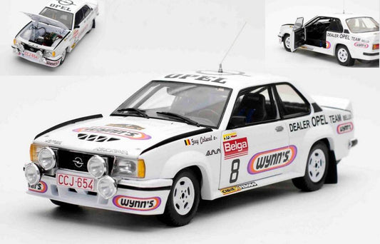 SCALE MODEL COMPATIBLE WITH OPEL ASCONA 400 N.8 BIANCHI RALLY 1981 G.COLSOUL-A.LOPES 1:18 SUNSTAR SS5380