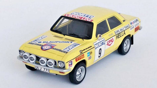 SCALE MODEL COMPATIBLE WITH OPEL ASCONA A 1000 LAKES RALLY 1974 WALDEGAARD/HERTZ 1:43 TROFEU TFDSN46