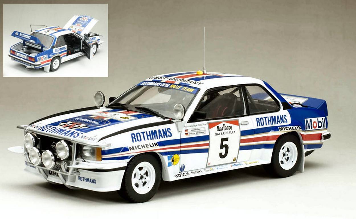 SCALE MODEL COMPATIBLE WITH OPEL ASCONA B 400 N.5 2nd SAFARI RALLY 1982 W.ROHRL-C.GEISTDORFER 1:18 SUNSTAR SS5378